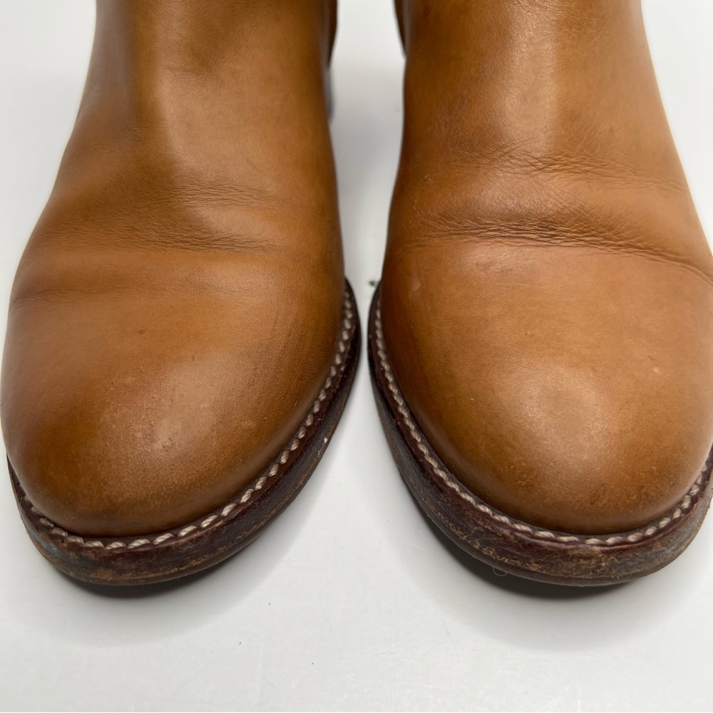 Tory Burch Miller Calf Leather Bootie Boots Brown Size 8.5 - Picture 4 of 16